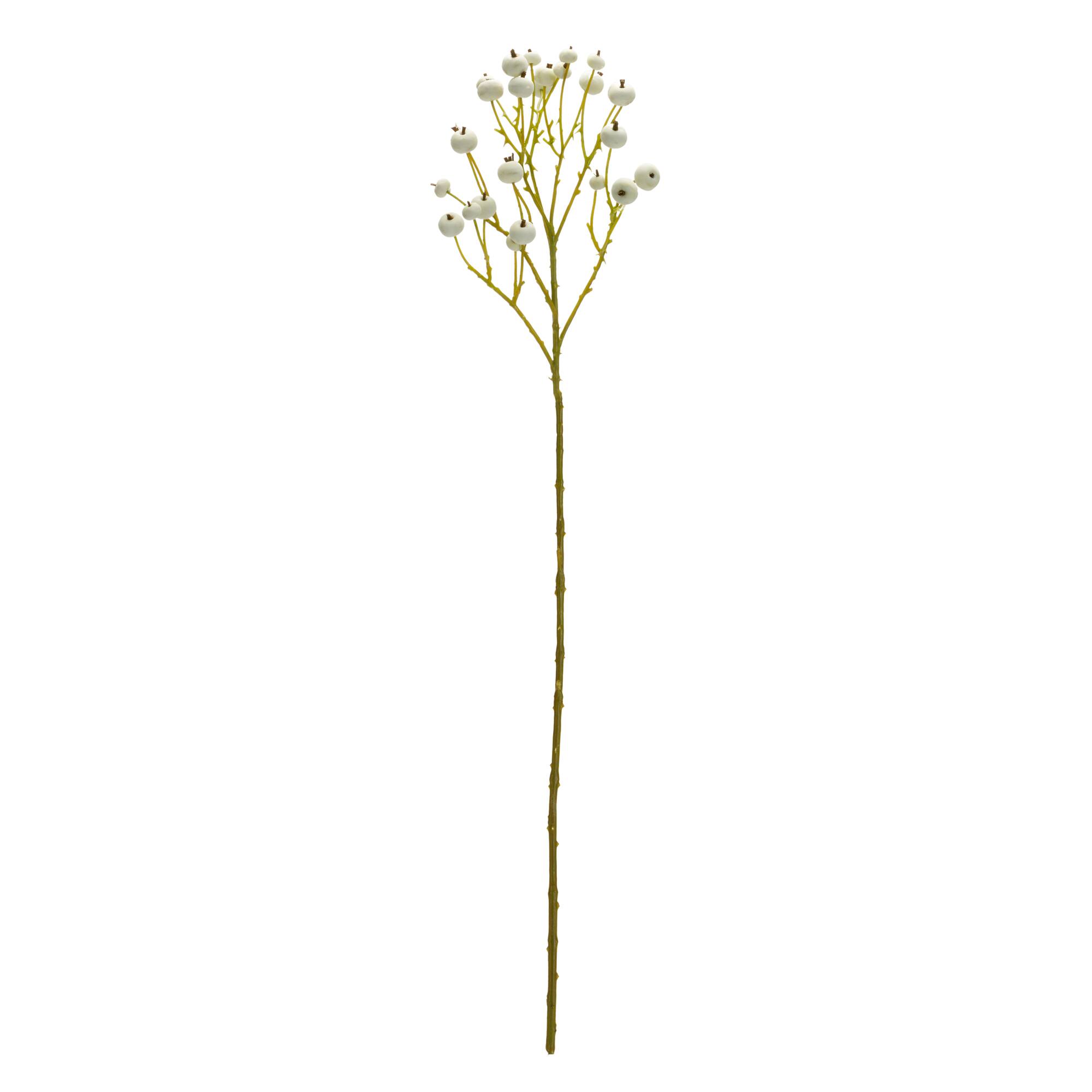 27.5" White Berry Sprays, 6ct.